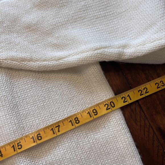 Vintage Disney Mickey Mouse Sweater Mens Medium White Knit Crewneck Pullover 80s - Picture 7 of 8